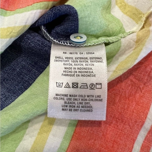 Anthropologie Maeve button down sleeveless top size 12 - Picture 7 of 8